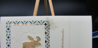 Gutscheinkarte mit Elch